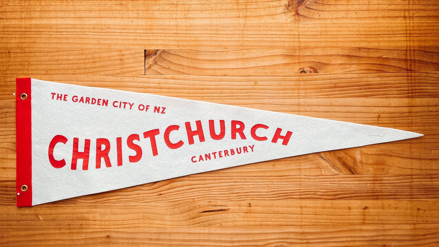 Christchurch Garden city of NZ Pennant