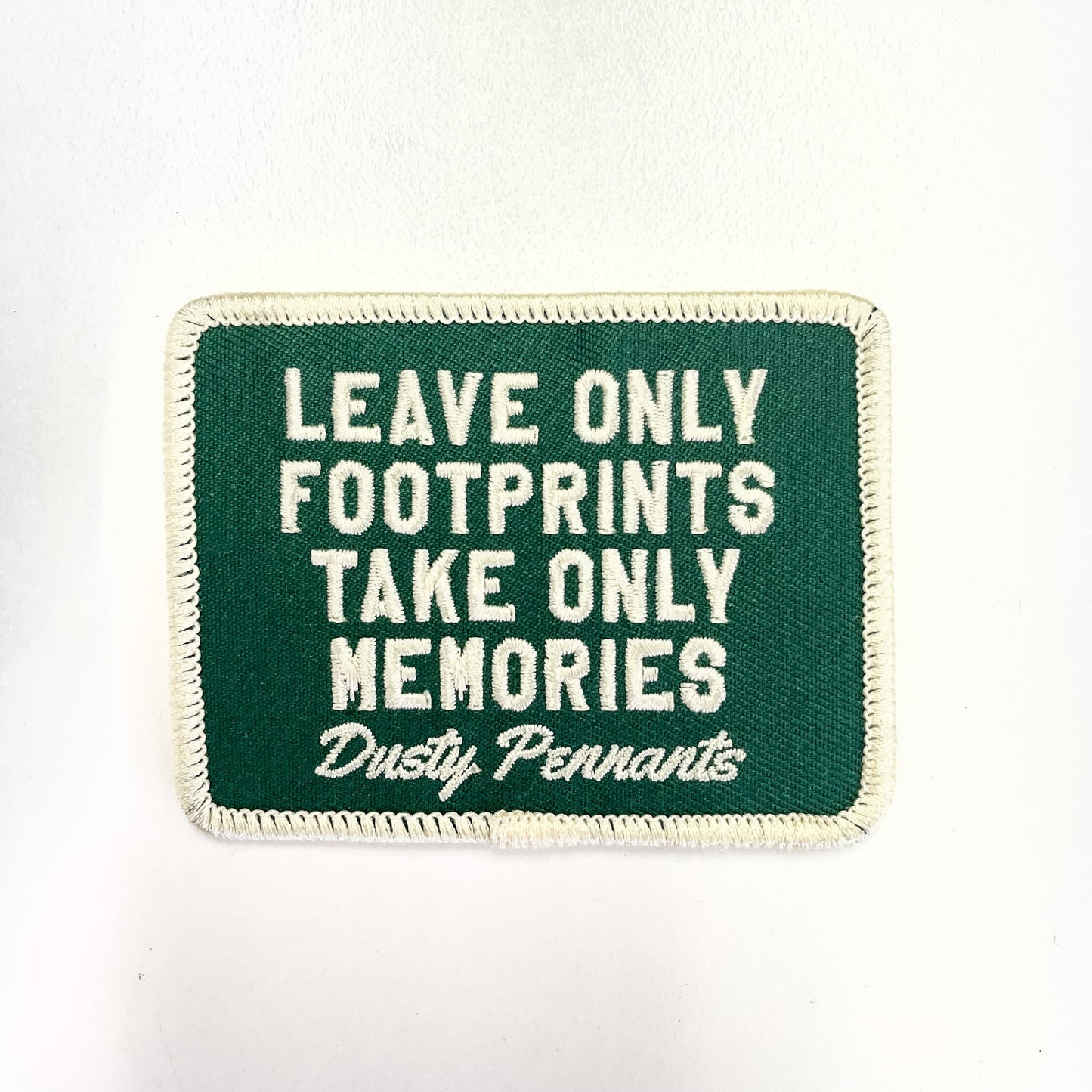 Leave only footprints take only memories | Iron-on Patch