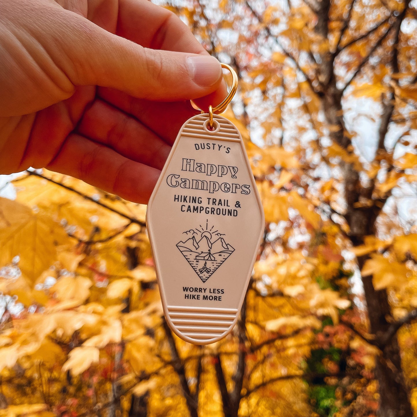 Happy Campers Motel Keychain