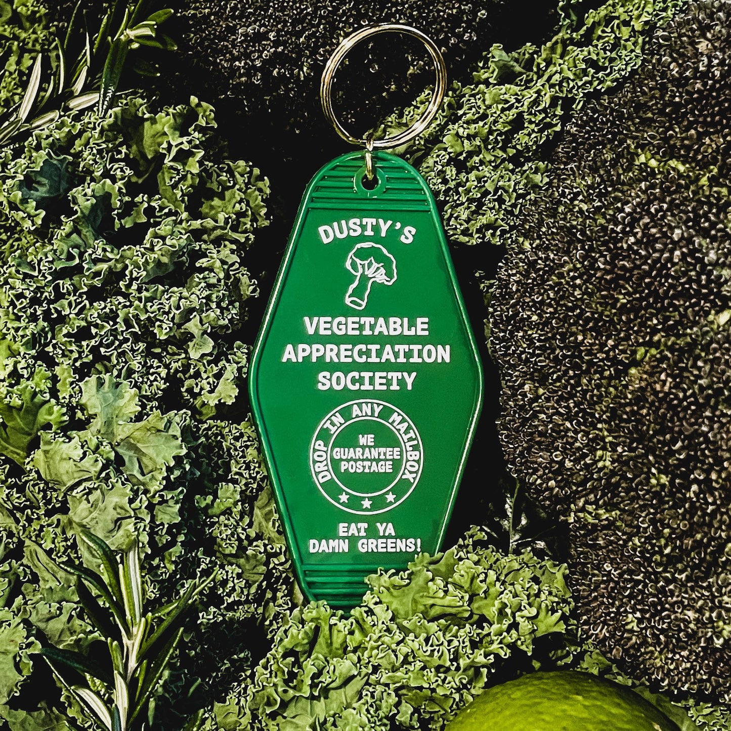 Vegetable Appreciation Society Motel Keychain