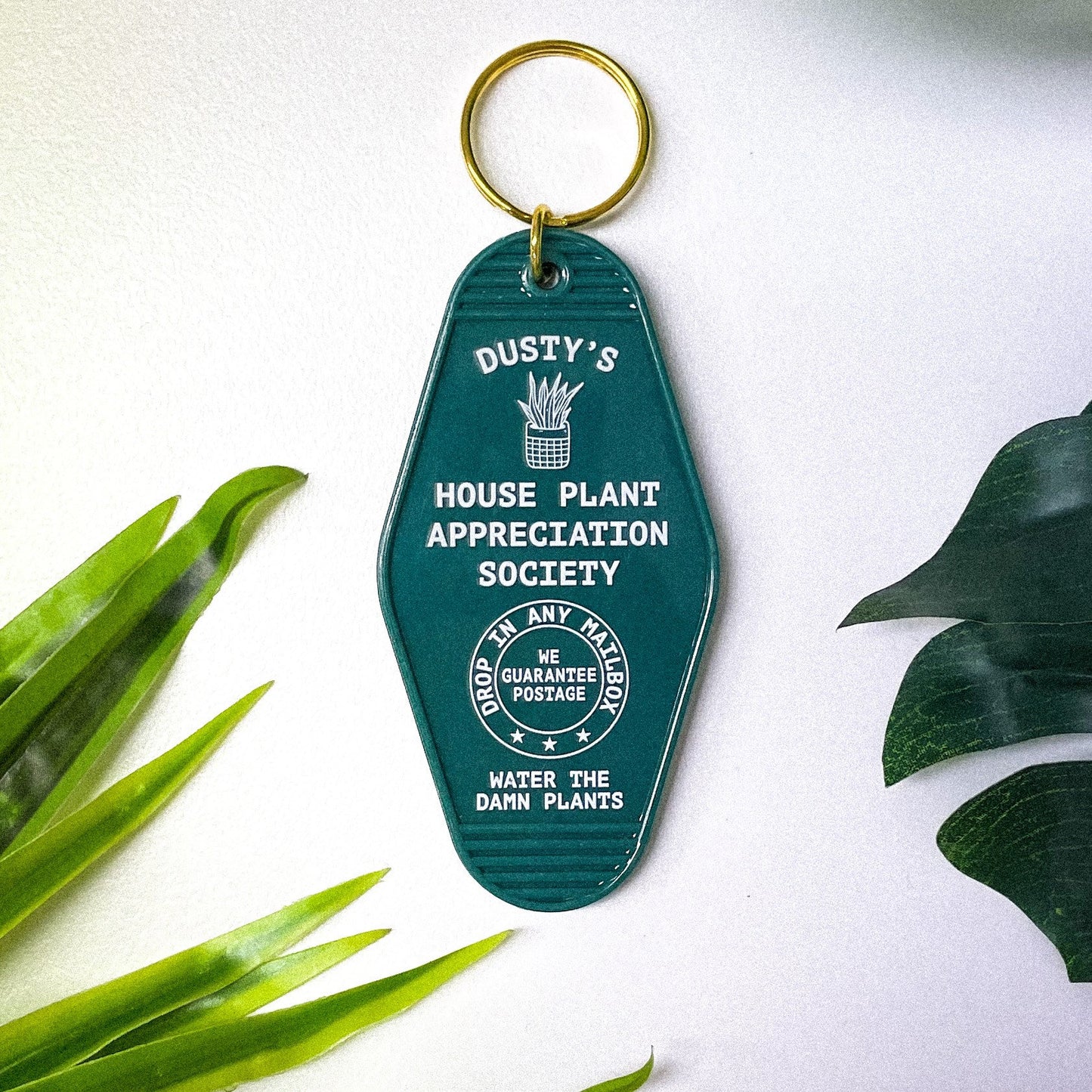 House Plant Appreciation Society Motel Keychain