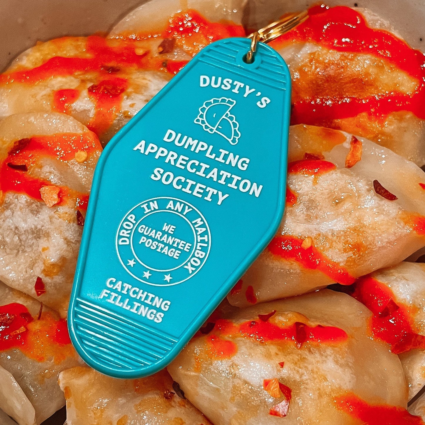 Dumpling Appreciation Society Motel Keychain
