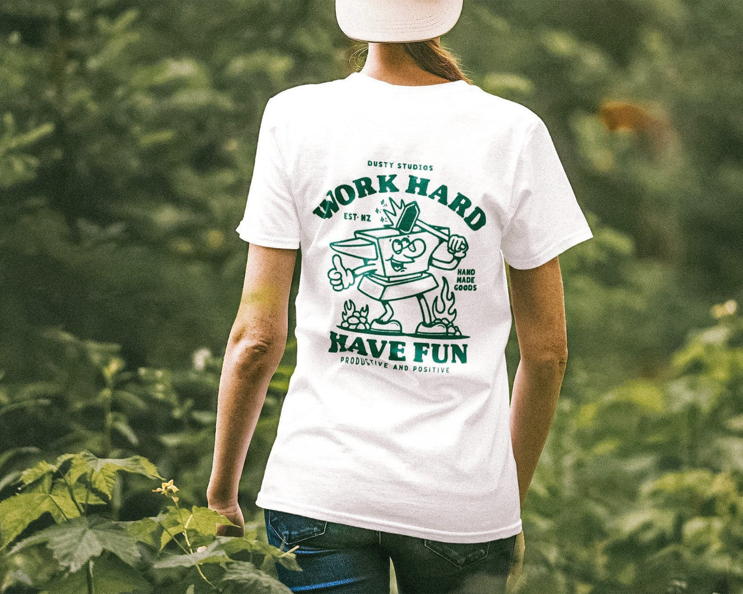 Work Hard, Have Fun T-Shirt | Productive and Positive | Unisex Tee