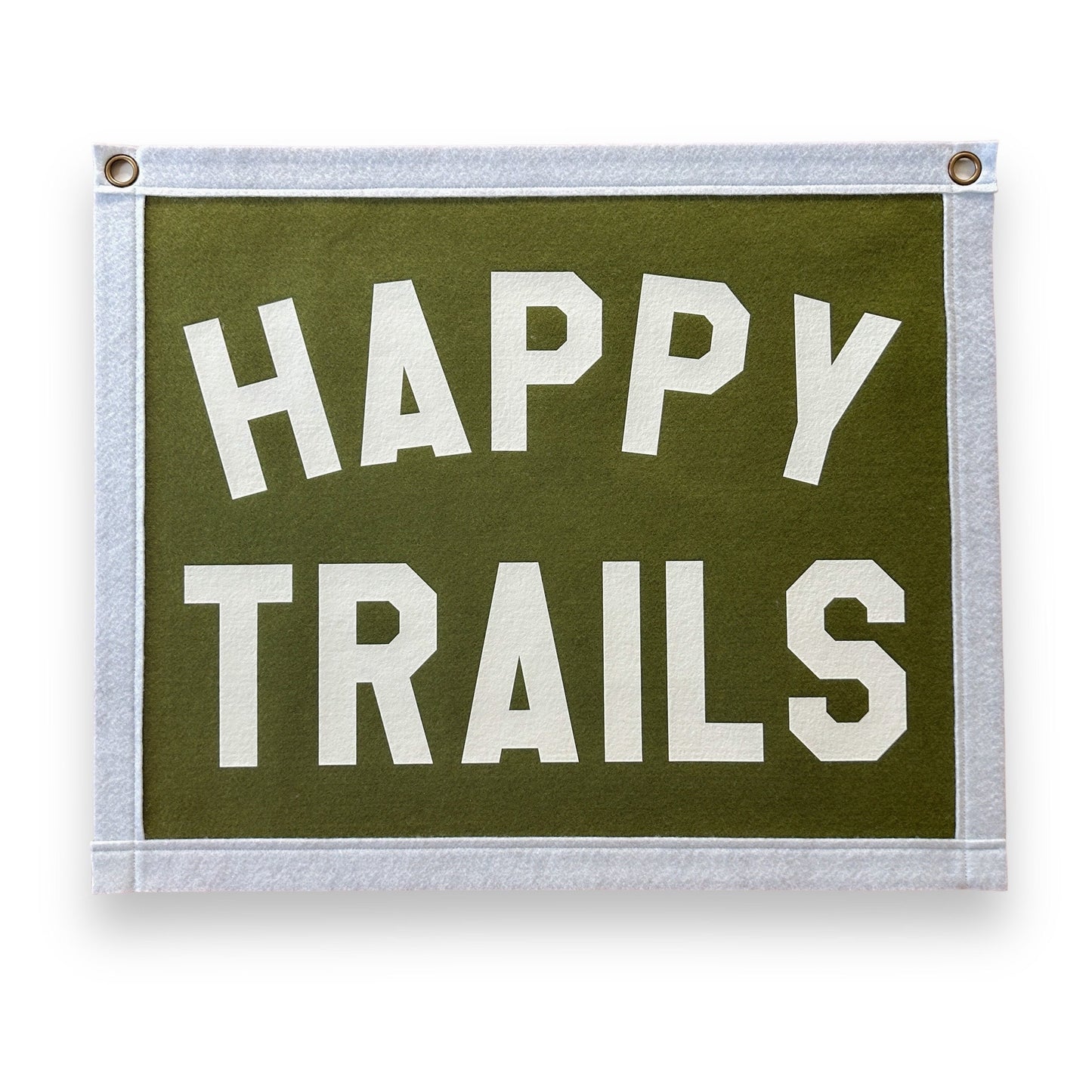 Happy Trails Felt Banner Flag