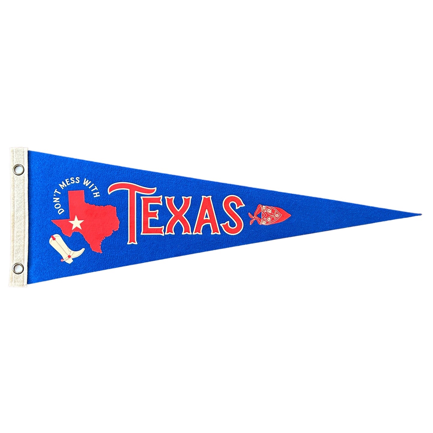 Texas Pennant | Travel Felt Pennant Flag Banner | Vintage Style | Wall Decor