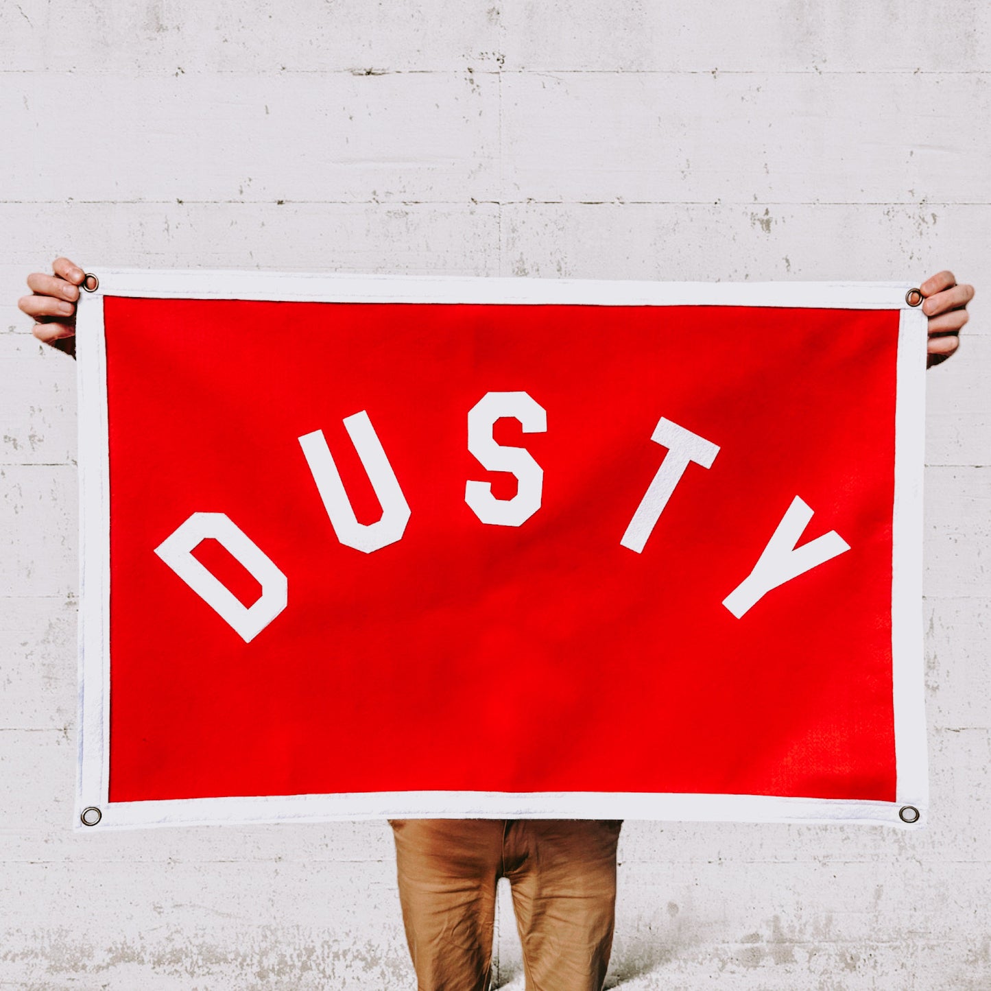 Giant Custom Printed Felt Banner | Felt Pennant Flag Banner | Vintage Banner | Wall Decor | 34” X 22” Wall Hanging