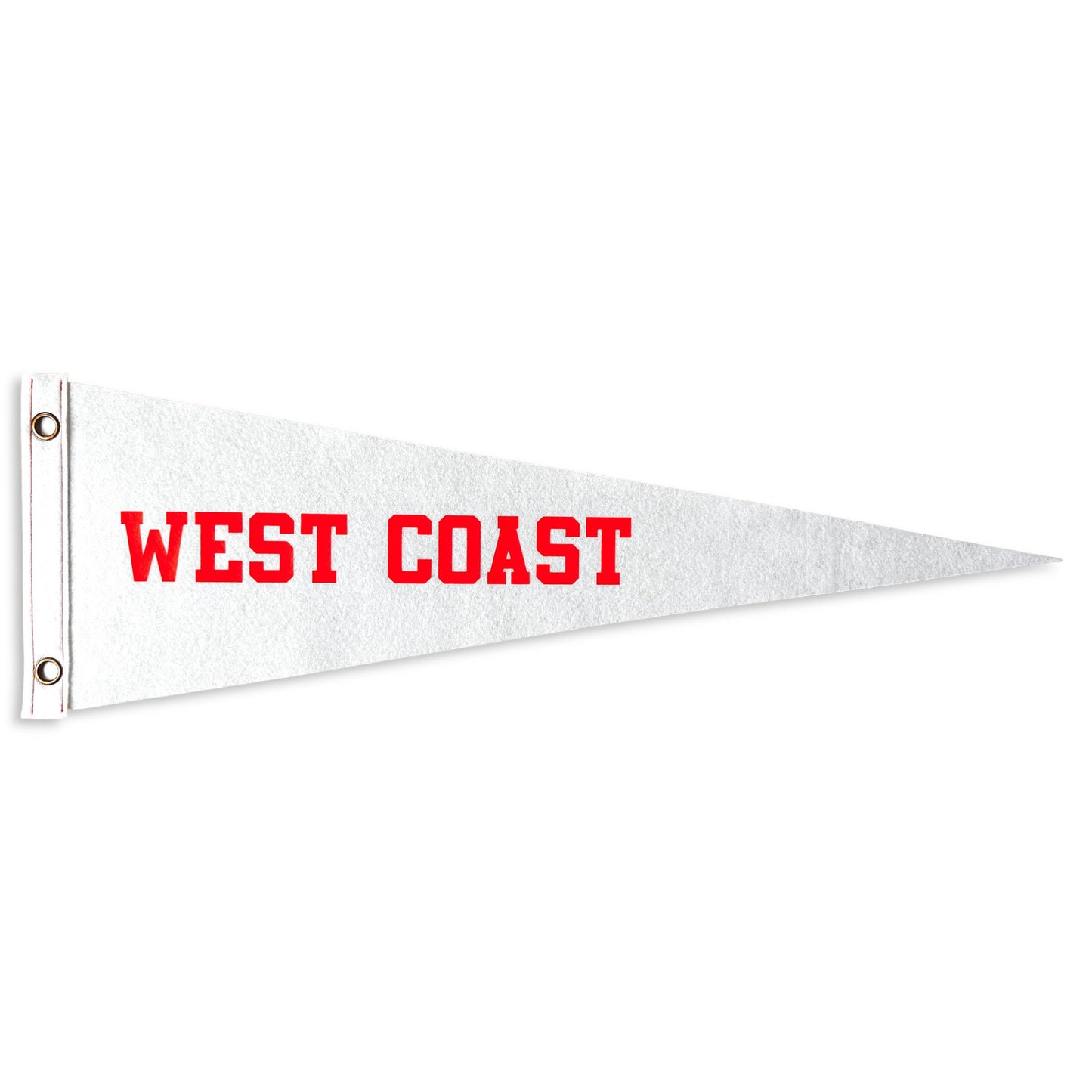 West Coast Pennant | Travel Felt Pennant Flag Banner | Nautical Vintage Style | Wall Decor