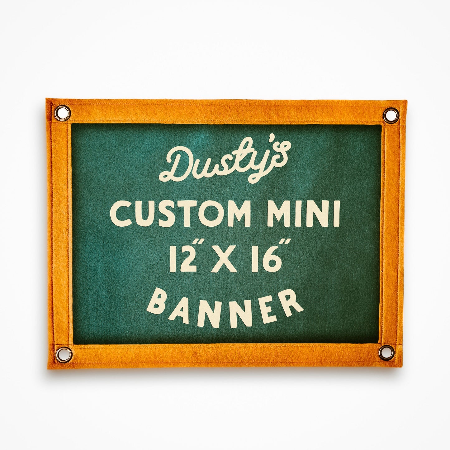 12” x 16” Custom Mini Printed Felt Banner | Felt Pennant Flag Banner | Vintage Banner | Wall Decor | Wall Hanging