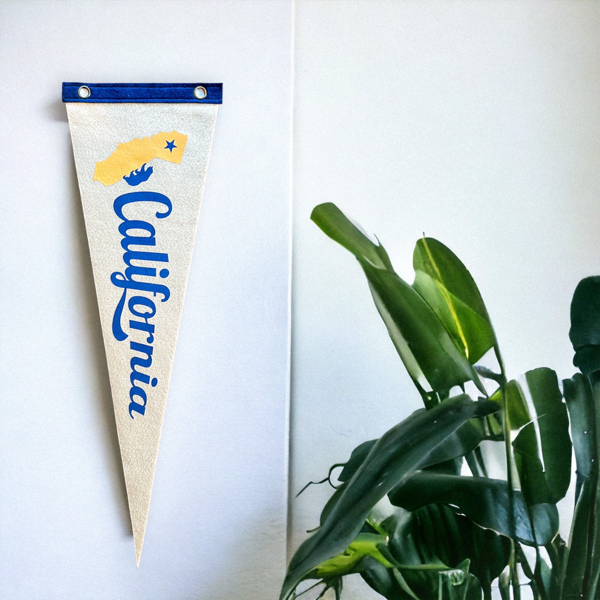 California Pennant | Travel Felt Pennant Flag Banner | Vintage Style | Wall Decor