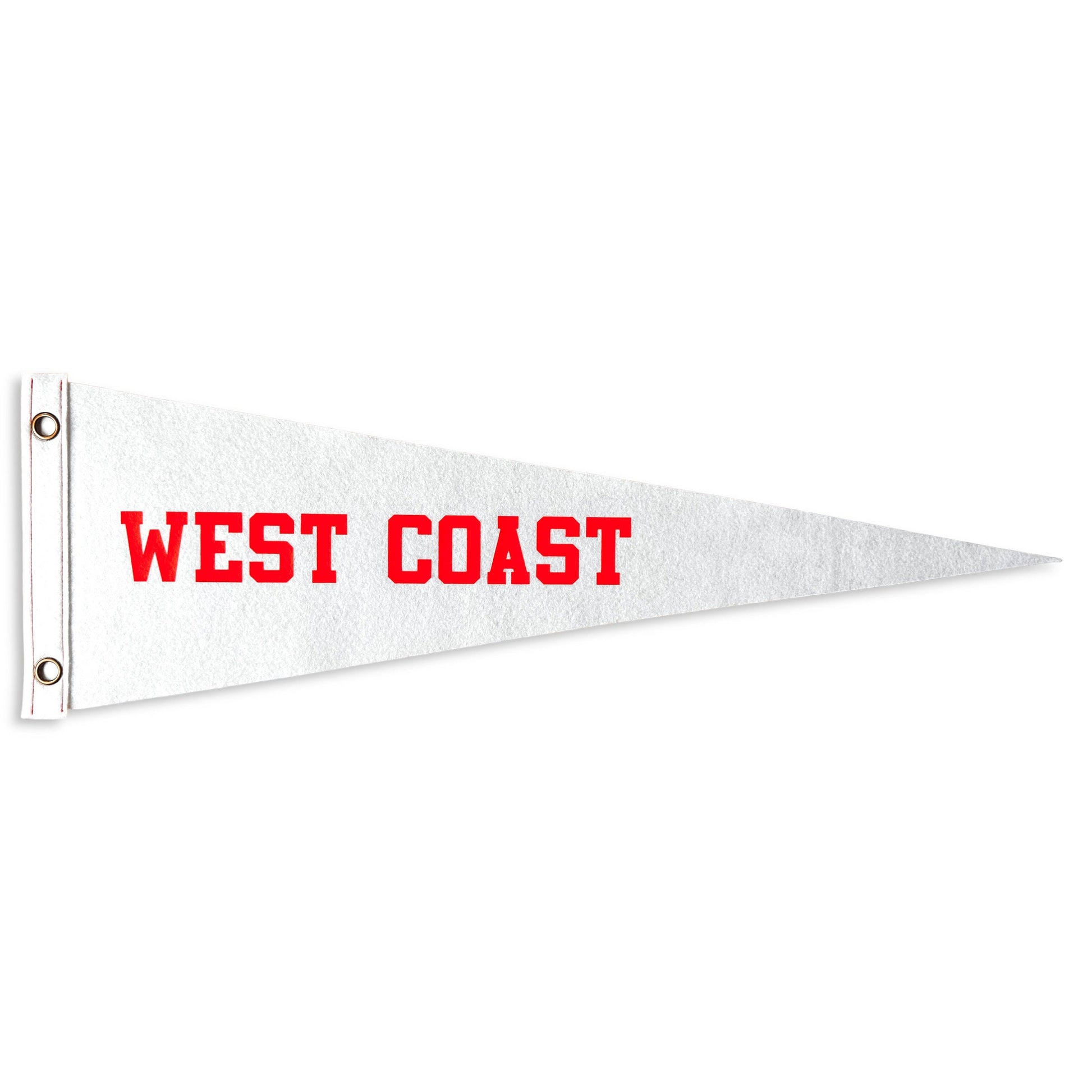 West Coast Pennant | Travel Felt Pennant Flag Banner | Nautical Vintage Style | Wall Decor